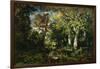 The Forest at Fontainebleau, 1870-Narcisse Virgile Diaz de la Pena-Framed Giclee Print