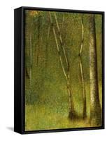 The Forest at Pontaubert, 1881-Georges Pierre Seurat-Framed Stretched Canvas