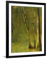 The Forest at Pontaubert, 1881-Georges Pierre Seurat-Framed Giclee Print