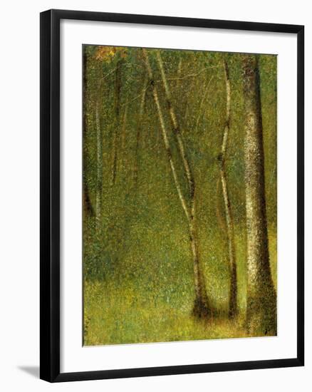 The Forest at Pontaubert, 1881-Georges Pierre Seurat-Framed Giclee Print