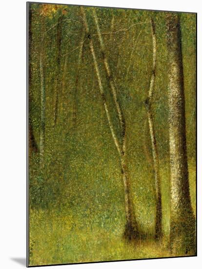 The Forest at Pontaubert, 1881-Georges Pierre Seurat-Mounted Giclee Print