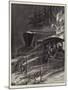 The Forest Conflagrations in America, a Railway Train Racing the Fire-Richard Caton Woodville II-Mounted Giclee Print