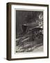 The Forest Conflagrations in America, a Railway Train Racing the Fire-Richard Caton Woodville II-Framed Giclee Print