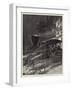 The Forest Conflagrations in America, a Railway Train Racing the Fire-Richard Caton Woodville II-Framed Giclee Print