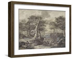 The Forest (Copy of Painting in the Museum of Douai)-null-Framed Giclee Print