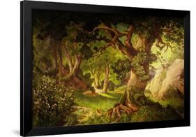 The Forest Crossed by Parsifal to Liberate Amfortas at Castle of Grail, from Opera Parsifal-null-Framed Giclee Print