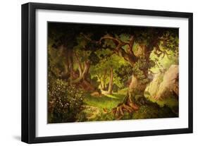 The Forest Crossed by Parsifal to Liberate Amfortas at Castle of Grail, from Opera Parsifal-null-Framed Giclee Print