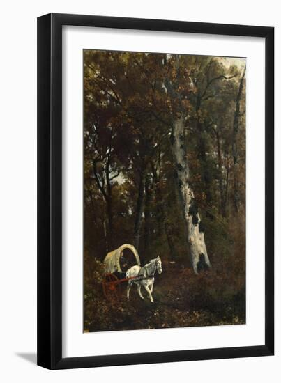 The Forest of Fontainebleau, 1850-1860-Giuseppe Palizzi-Framed Giclee Print