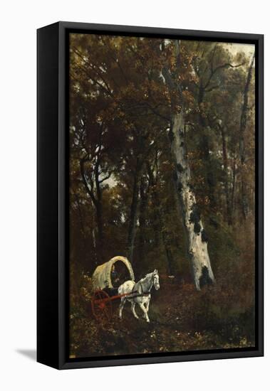 The Forest of Fontainebleau, 1850-1860-Giuseppe Palizzi-Framed Stretched Canvas