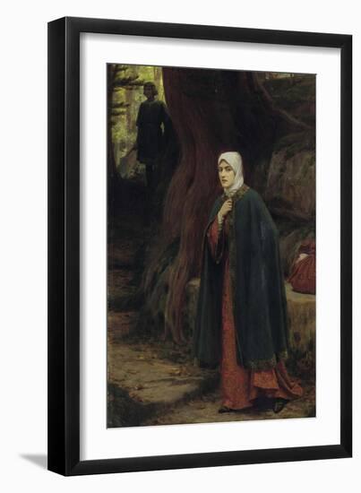 The Forest Tryst-Edmund Blair Leighton-Framed Art Print