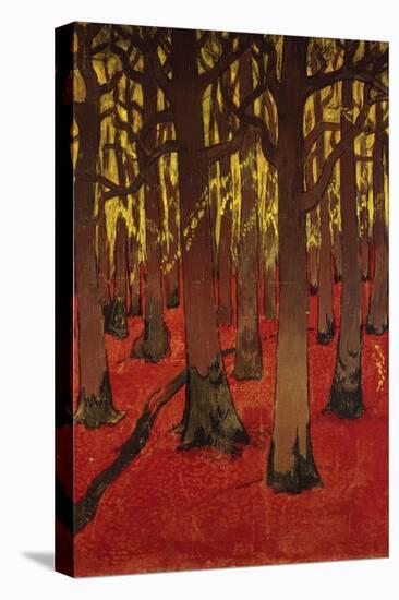 The Forest with Red Earth, C. 1891-Georges Lacombe-Stretched Canvas