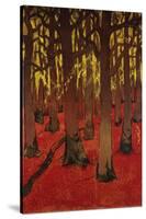 The Forest with Red Earth, C. 1891-Georges Lacombe-Stretched Canvas