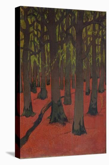 The Forest with Red Earth, c.1891-Georges Lacombe-Stretched Canvas