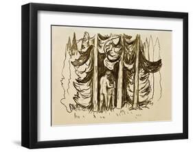 The Forest-Edvard Munch-Framed Giclee Print