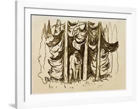 The Forest-Edvard Munch-Framed Giclee Print