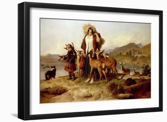 The Forester's Family-Edwin Henry Landseer-Framed Giclee Print