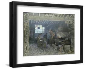 The Forge at Marly-Le-Roi, Yvelines, 1875-Alfred Sisley-Framed Giclee Print