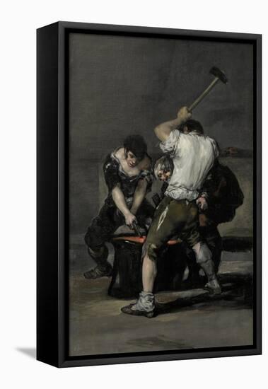 The Forge, C. 1815-Francisco de Goya-Framed Stretched Canvas