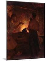 The Forge, C.1855-William Morris Hunt-Mounted Giclee Print