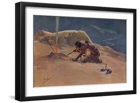 'The Forge', c20th century (1914-1915)-John Hassall-Framed Giclee Print