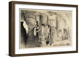 The Forge from Sixteen Etchings of Scenes on the Thames and Other Subjects, 1861-James Abbott McNeill Whistler-Framed Giclee Print