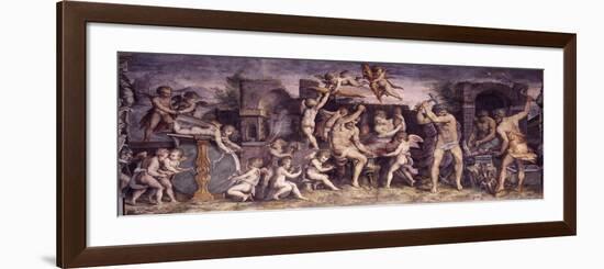 The Forge of Vulcan, 1556-1557-Giorgio Vasari-Framed Giclee Print