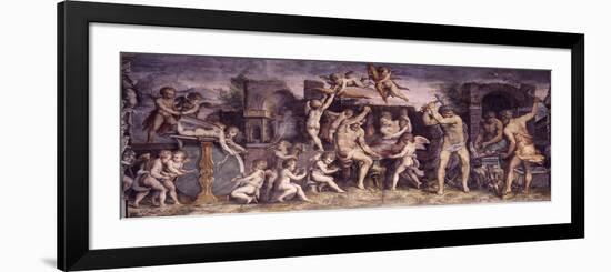 The Forge of Vulcan, 1556-1557-Giorgio Vasari-Framed Giclee Print