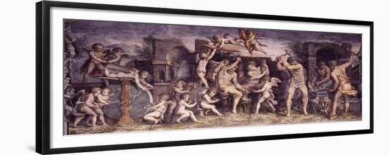 The Forge of Vulcan, 1556-1557-Giorgio Vasari-Framed Giclee Print