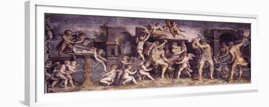 The Forge of Vulcan, 1556-1557-Giorgio Vasari-Framed Giclee Print