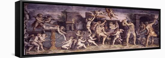 The Forge of Vulcan, 1556-1557-Giorgio Vasari-Framed Stretched Canvas