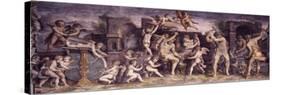 The Forge of Vulcan, 1556-1557-Giorgio Vasari-Stretched Canvas
