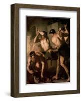 The Forge of Vulcan, C1660-Luca Giordano-Framed Giclee Print