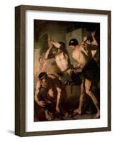 The Forge of Vulcan, C1660-Luca Giordano-Framed Giclee Print