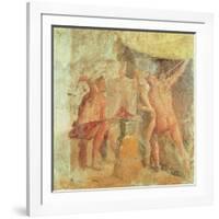 The Forge of Vulcan, from House VII, Pompeii, circa 50-79 AD-null-Framed Giclee Print
