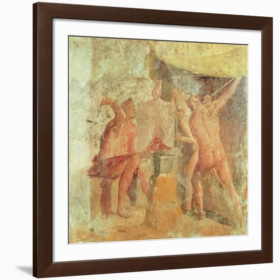 The Forge of Vulcan, from House VII, Pompeii, circa 50-79 AD-null-Framed Giclee Print