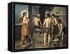 The Forge of Vulcan-Diego Velazquez-Framed Stretched Canvas