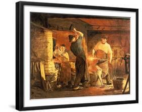 The Forge-Peder Severin Kröyer-Framed Giclee Print