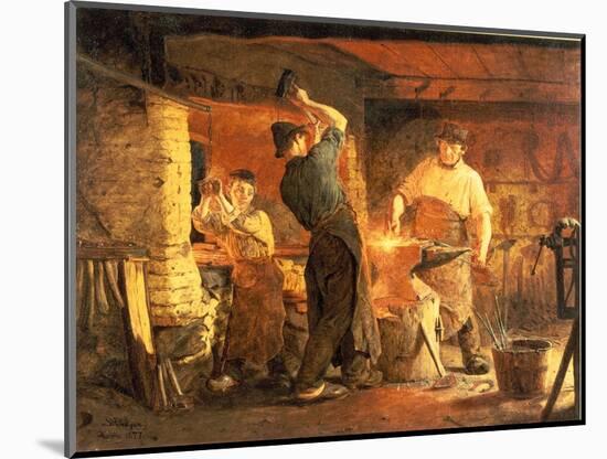 The Forge-Peder Severin Kröyer-Mounted Giclee Print