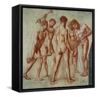 The Forgers, Study For Allegorie du Travail-Pierre Puvis de Chavannes-Framed Stretched Canvas