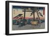 The Fork of Akiba in Kakegawa, 1843-1847-Utagawa Hiroshige-Framed Giclee Print