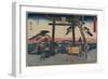 The Fork of Akiba in Kakegawa, 1843-1847-Utagawa Hiroshige-Framed Giclee Print