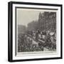 The Formal Starting of the Corporation Electric Cars at Manchester on 6 June-null-Framed Giclee Print