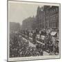 The Formal Starting of the Corporation Electric Cars at Manchester on 6 June-null-Mounted Giclee Print