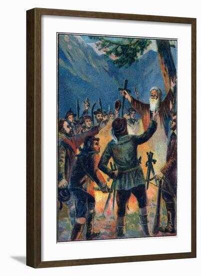 The Formation of the Old Swiss Confederacy-Stefano Bianchetti-Framed Giclee Print