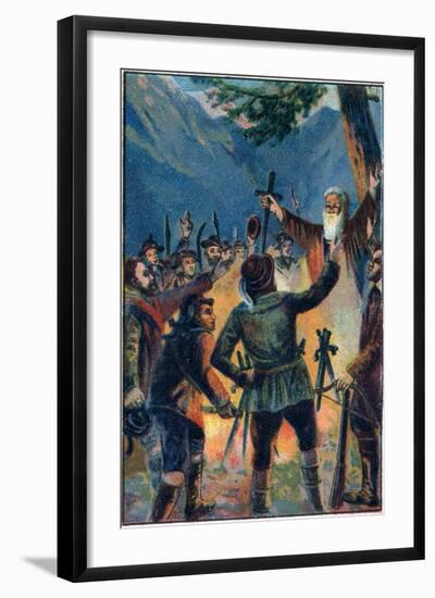 The Formation of the Old Swiss Confederacy-Stefano Bianchetti-Framed Giclee Print
