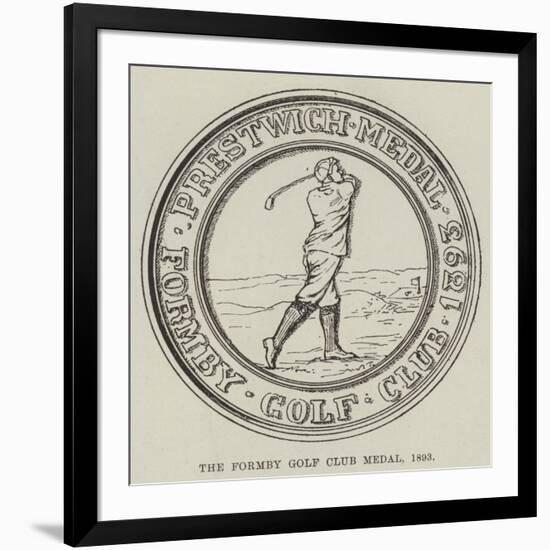 The Formby Golf Club Medal, 1893-null-Framed Giclee Print