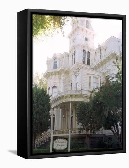 The Former California Governors Mansion Seen in Downtown Sacramento, California-Rich Pedroncelli-Framed Stretched Canvas