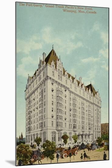 The Fort Garry, Grand Trunk Pacific Railway's New Hotel, Winnipeg, Manitoba, Canada-null-Mounted Photographic Print