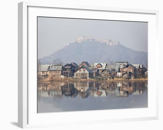 The Fort Looks over Dal Lake at Srinagar, Kashmir, India-Julian Love-Framed Photographic Print