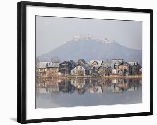 The Fort Looks over Dal Lake at Srinagar, Kashmir, India-Julian Love-Framed Photographic Print